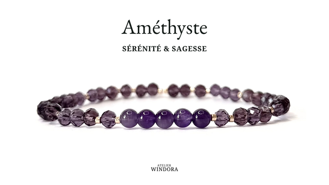 Bracelet | Améthyste - Éléments V2 (4mm)