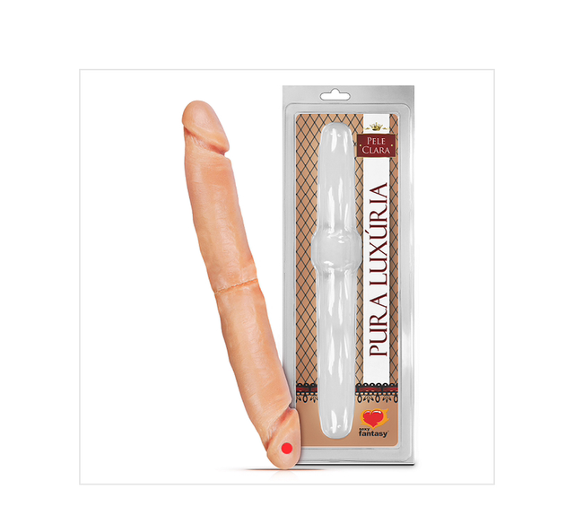 Pênis Dupla Penetração Maciço - 30,5cm X 4,5cm Referência: PA027