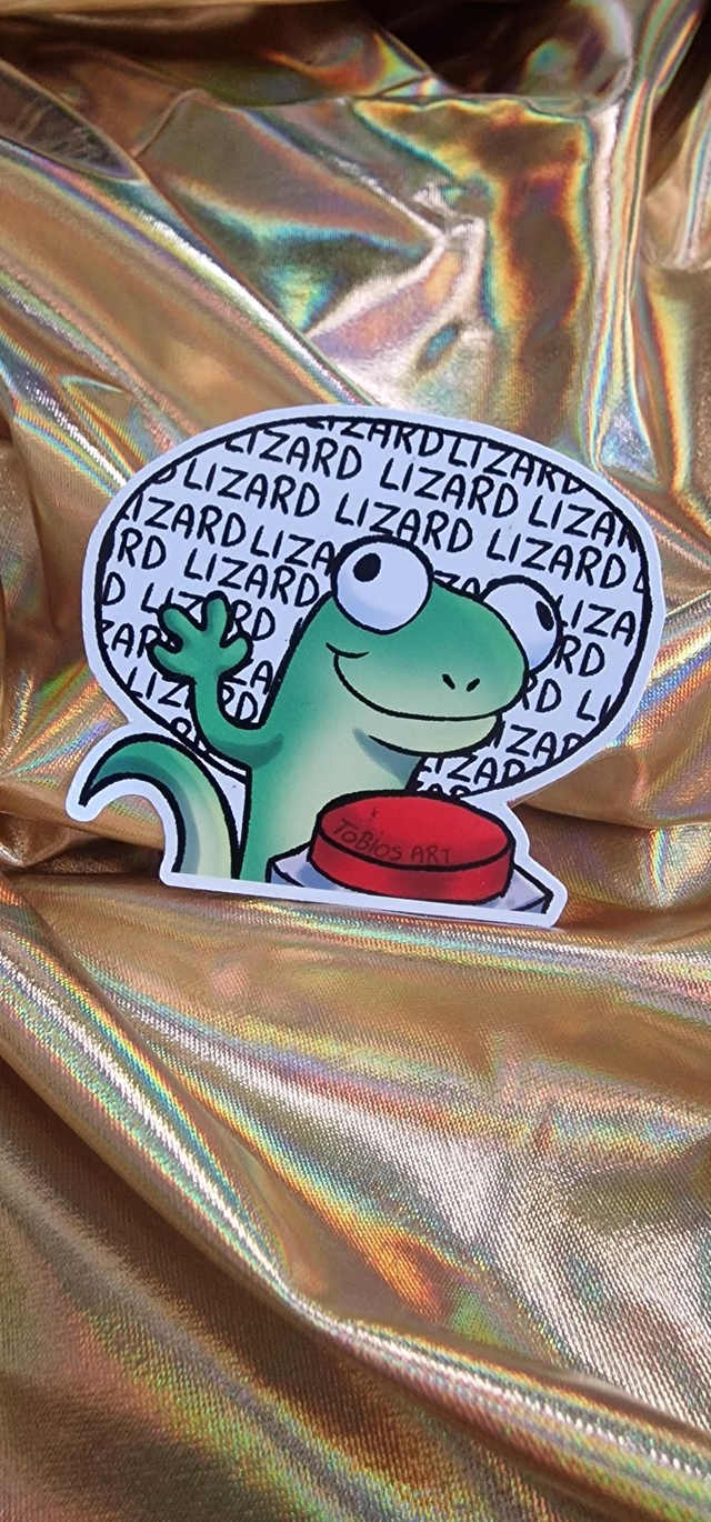 Lizard Meme Vinyl Sticker 