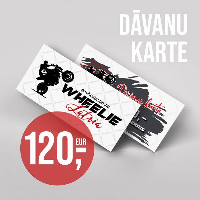 Wheelie Machine Dāvanu karte 120,- EUR