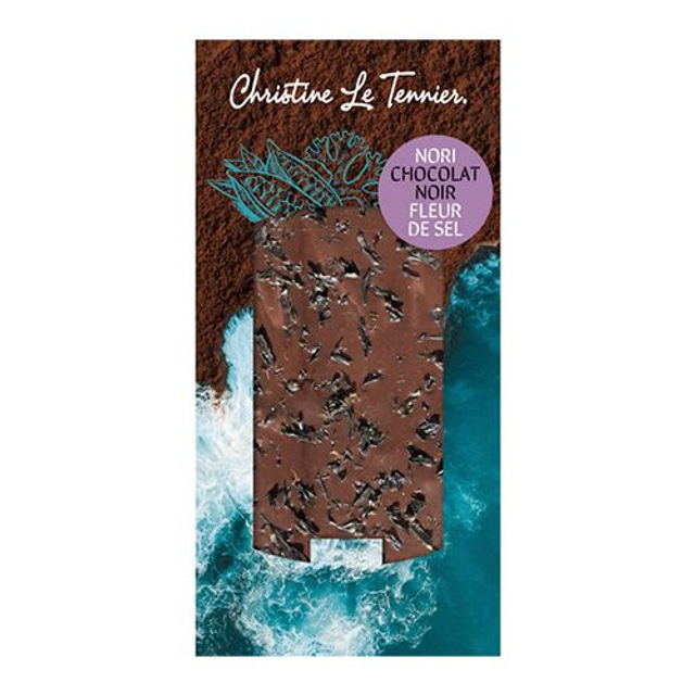 Chocolat noir nori et fleur de sel- 100g CLT