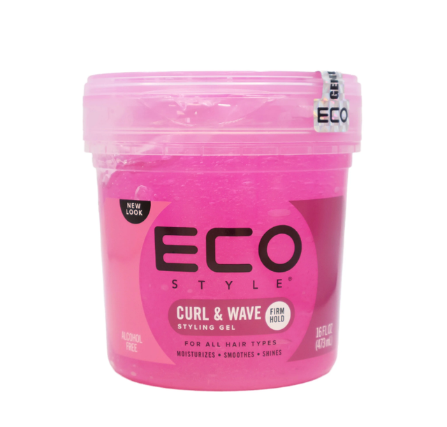  EcoStyle Curl &amp; Wave Styling Gel - PINK  16oz