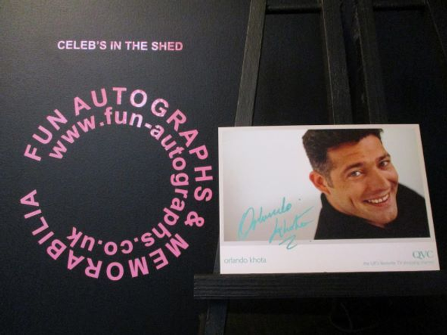 Orlando Khota Original Pre-Print QVC Cast Card