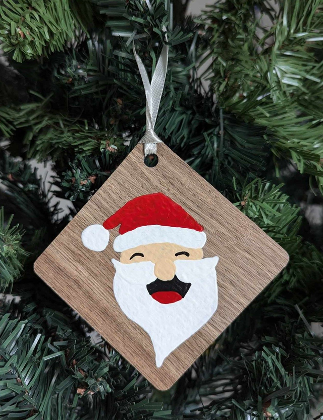 Tête père Noël 2024