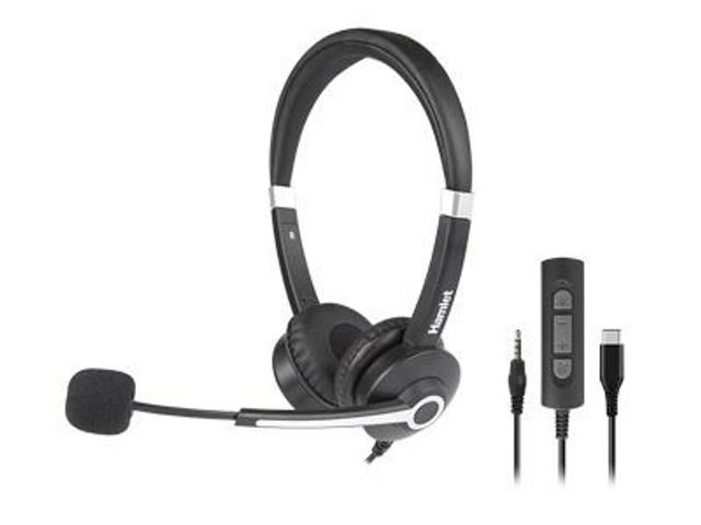 cuffia business bi aurale - usb-c e jack