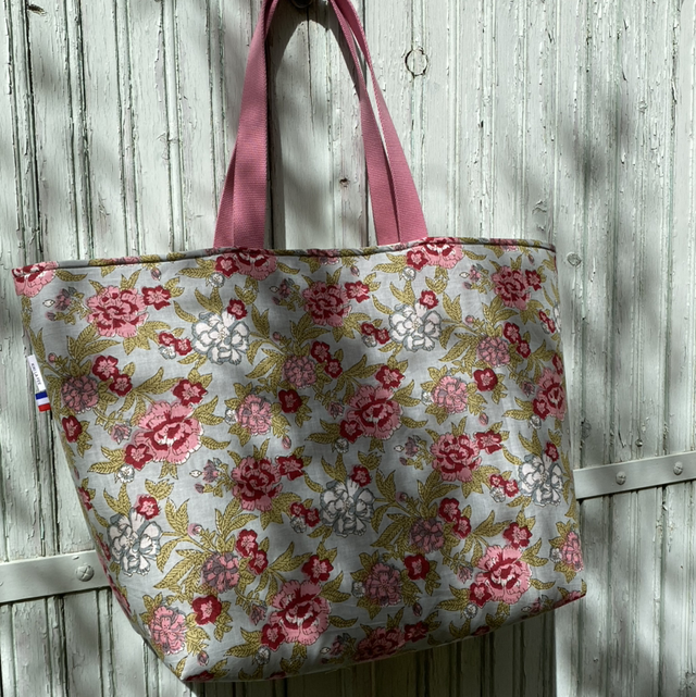 Sac cabas tissu indien molletonnée 