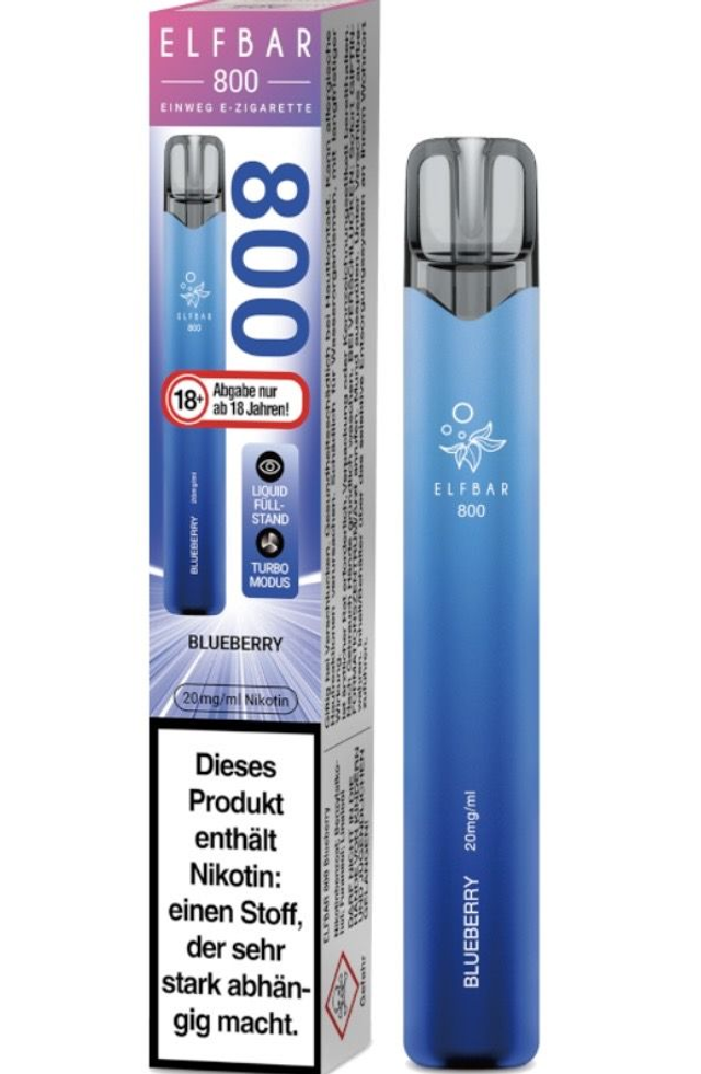 ELFBAR 800 Einweg E-Zigarette – Blueberry | 20 mg