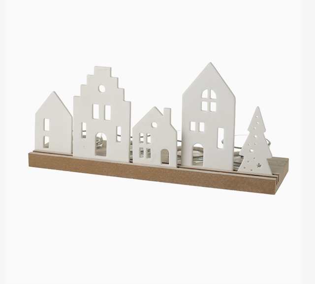Christmas -Ceramic House T Light Holder