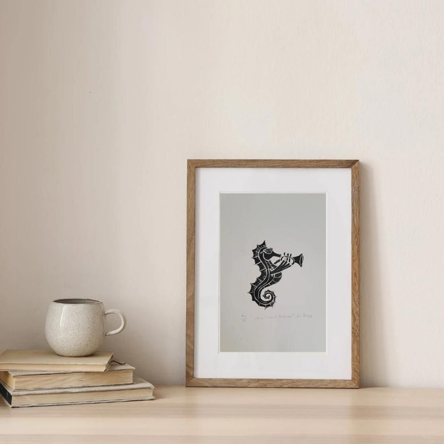 Gravura série "mar de fanfarras", 