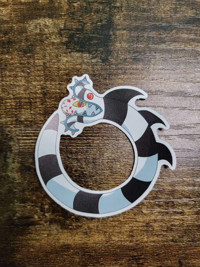 Saturnian Sandworm Sticker