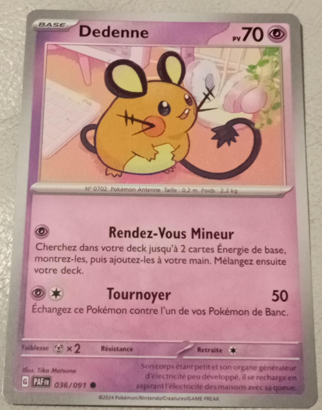 Carte pokémon Dedenne
