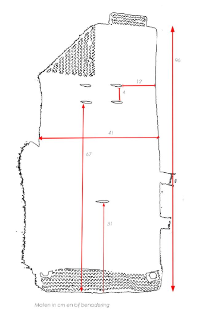 Handgemaakte voetenzak/trappelzak/slaapzak met voering (blauwwit)