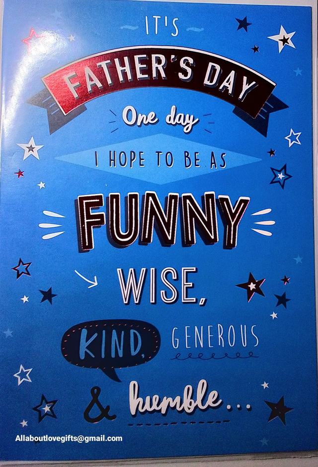Dad Fathers Day Card One Day Quote 