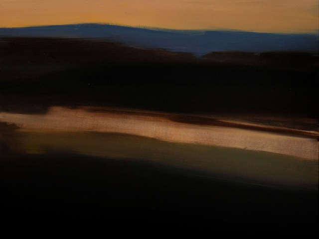 Abstract Landscape 001, 50x70 olej płótno 2022 oprawiony