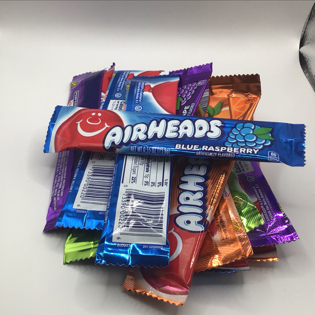Airheads Bars Chewy Fruit Candy, Easter Basket Stuffers, Variety Pack, Party, Non Melting, 60Count Packaging May Vary