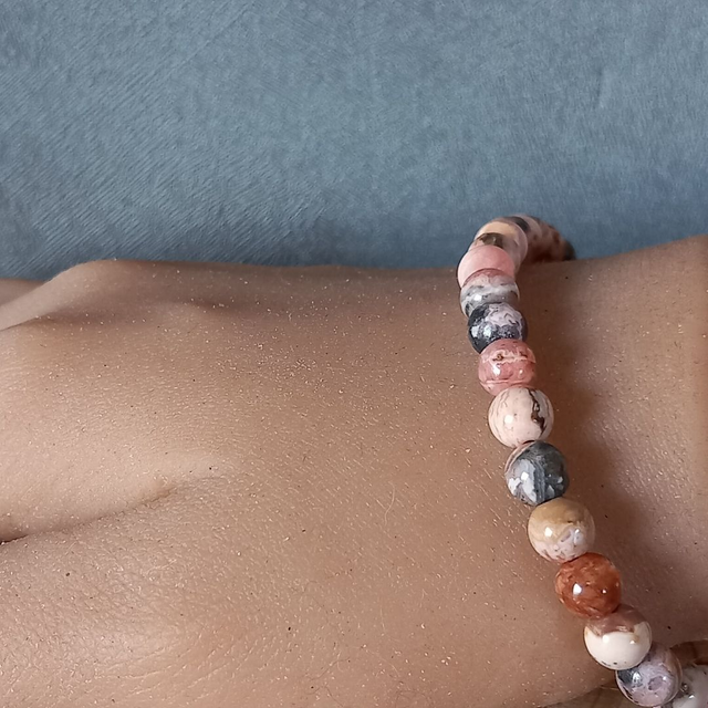 Bracelet ajustable en Rhodocrosite