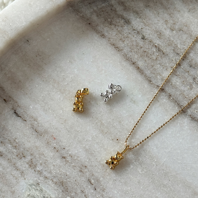 Baby Teddy Charm (925 Silber)