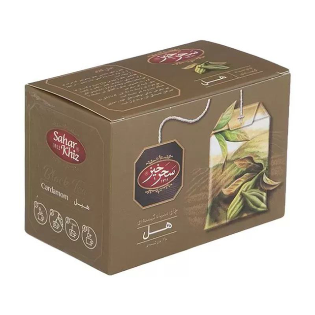 Sahar Khiz Perzský Čierny Sáčkový Čaj s Kardamónom 30 gr. (20 ks.)