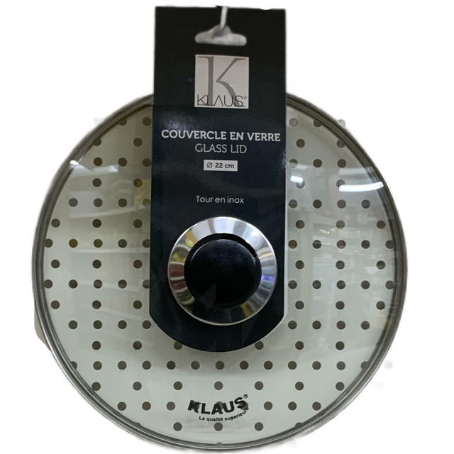 COUVERCLE 22cm en verre -Klaus-