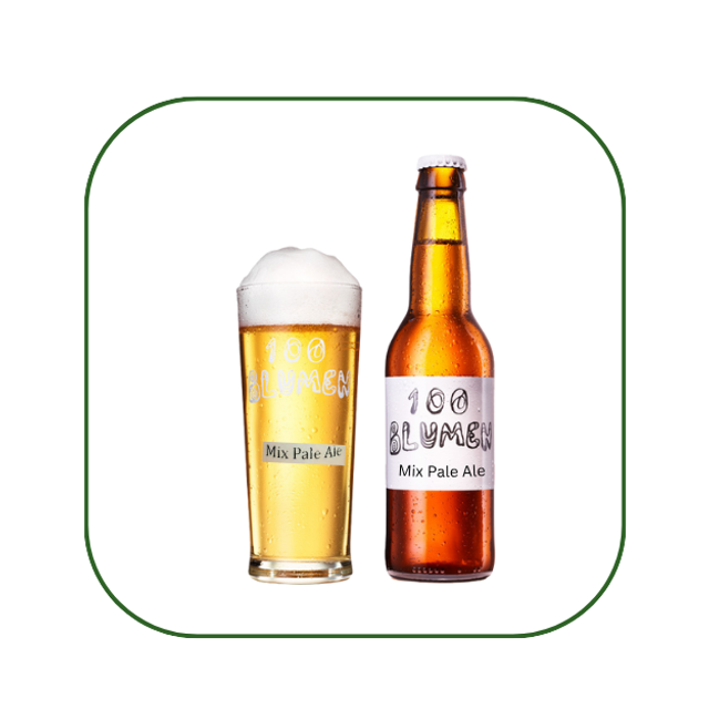 Mix Pale Ale – Vollbier mit Amarillo, Citra & Mosaic Hopfen, 100 Blumen