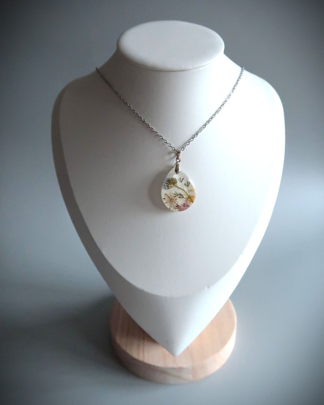 Collier Fleuri Poésie champêtre | CO42