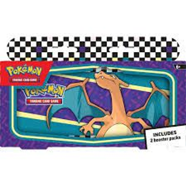 Pokemon 2024 Back to School Charizard Pencil Case Set 2 Booster Packs &amp; Tin