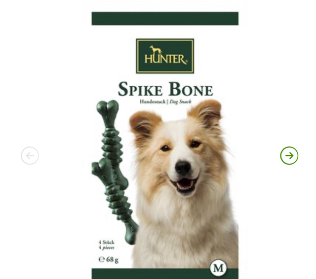 Hunter spike bone dental Chews 4 pack 