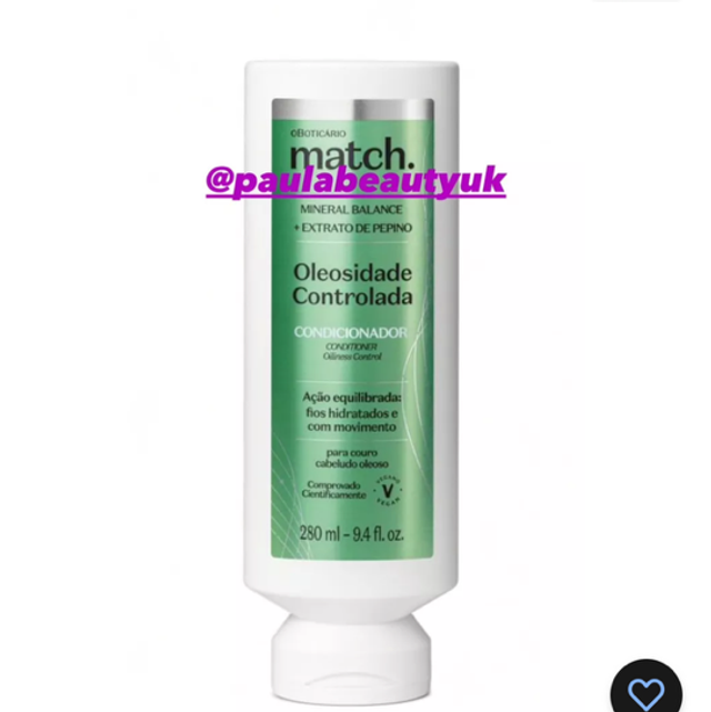 Match Condicionador Oleosidade Controlada, 280ml O Boticário Match *