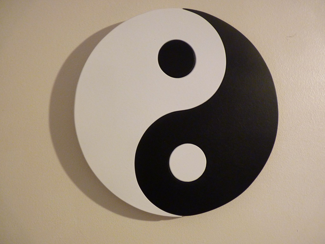 Yin et Yang - 19,5x19,5 cms