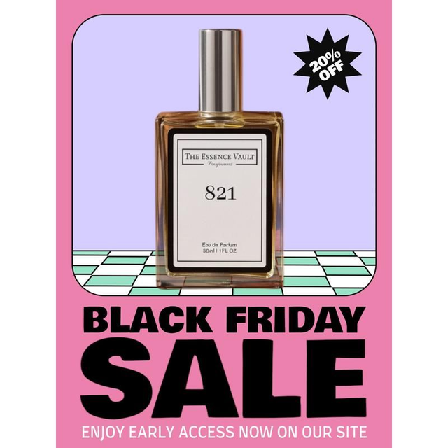 Essence Vault Perfume For Her – Inspired by Midnight Musk &amp; Amber (821) – 30ML 