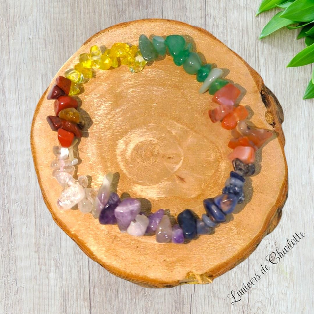 Bracelet "7 chakras" - Baroque - BR-227