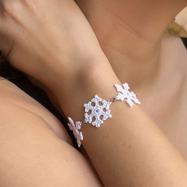 Bracelet flocons de neige