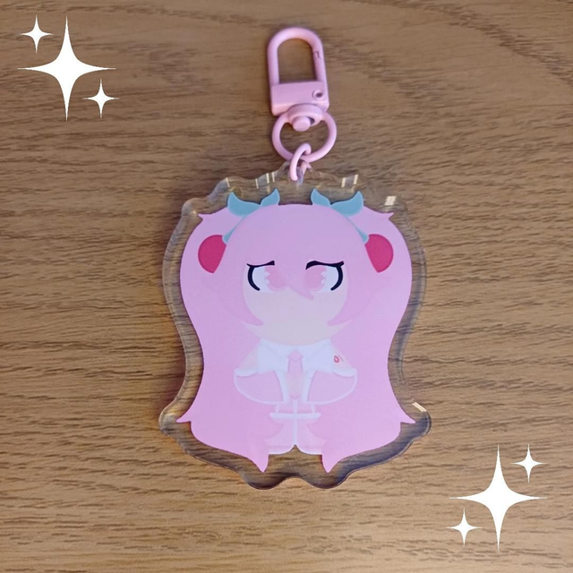 Sakura Hatsune Miku Chibi Keyring
