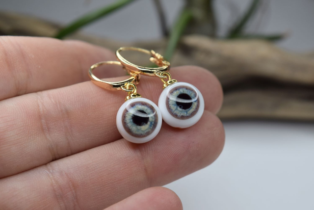 DORMEUSES OEIL DE GNOME MONTURE OR 