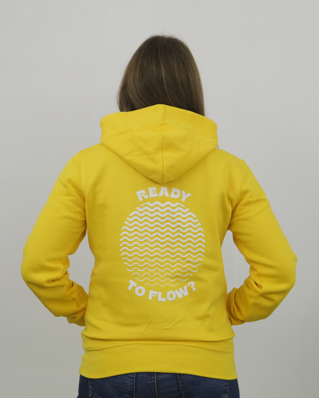 &quot;Ready to flow&quot; hoodie - YELLOW