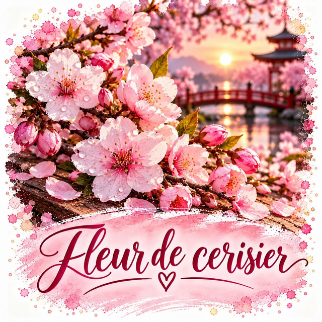 Fondant Gaufrette Fleur de cerisier 