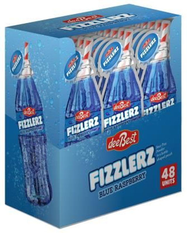 Dee Best Sour Fizzlers Blue Raspberry