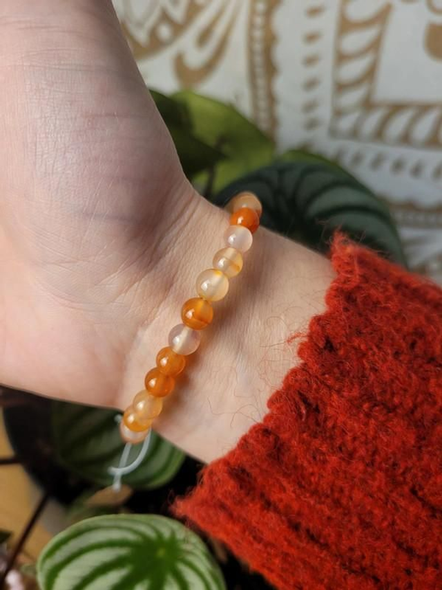 Cornaline – Bracelet avec des perles de 6 mm