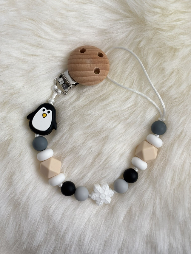 Attache tétine Pingouin 🐧  