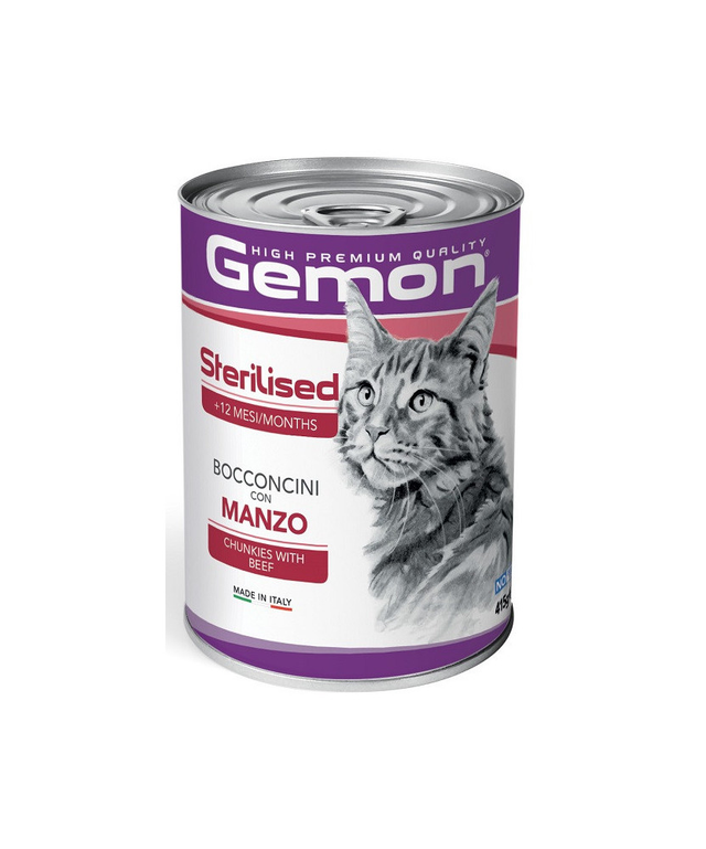 GEMON CAT BOCCONCINI STERILIZED MANZO 415 GR