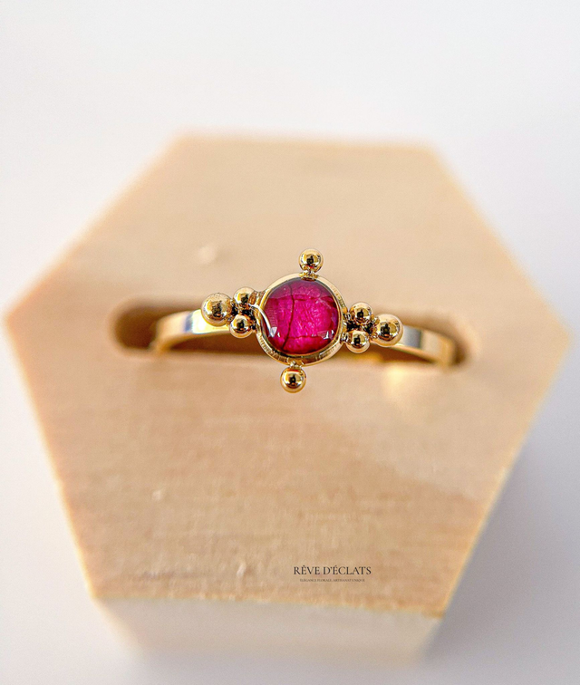 Bague - Fleur de bougainvillier