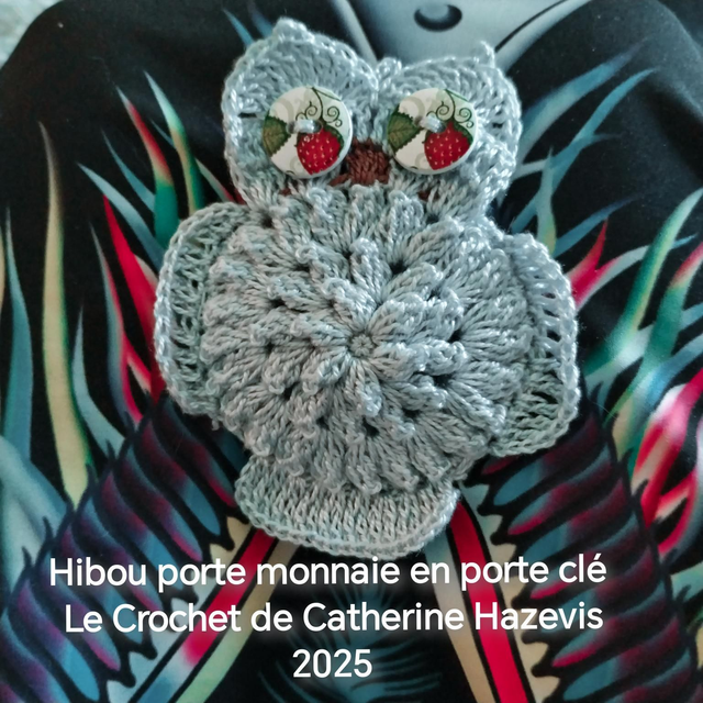 2025 Hibou porte monnaie en porte clé 
