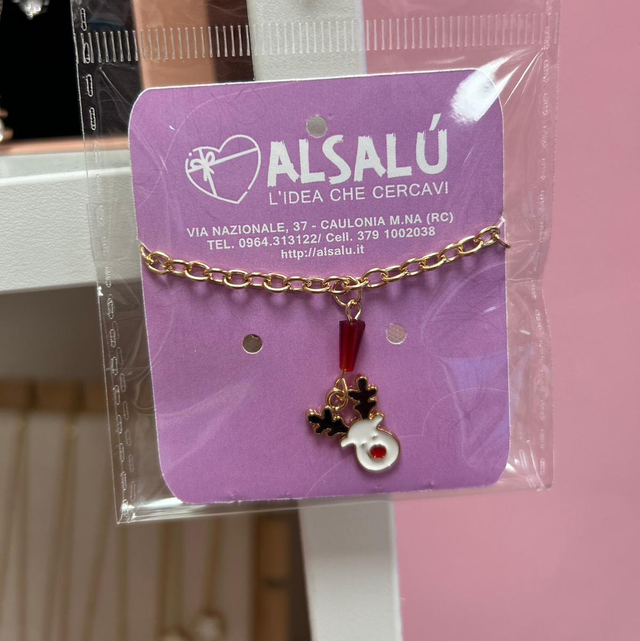 Bracciale natalizio renna
