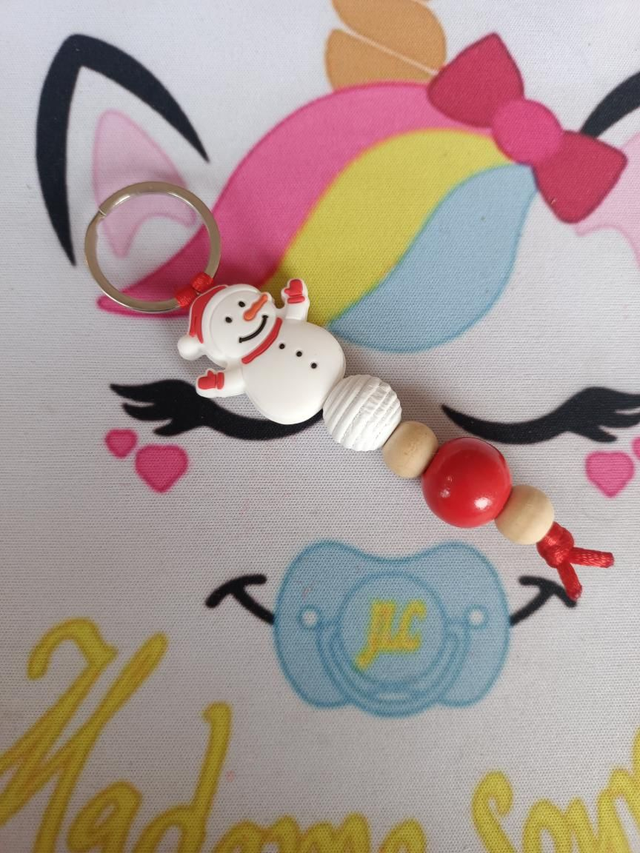 Porte clés 1 branche Noël 