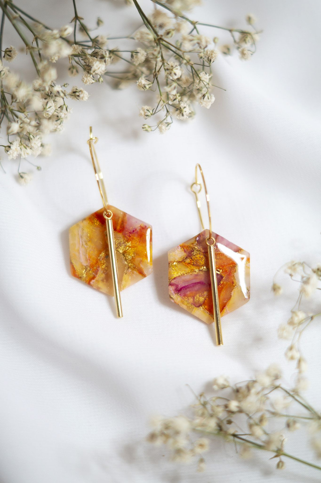 Coloris sunset - Boucles Athéna