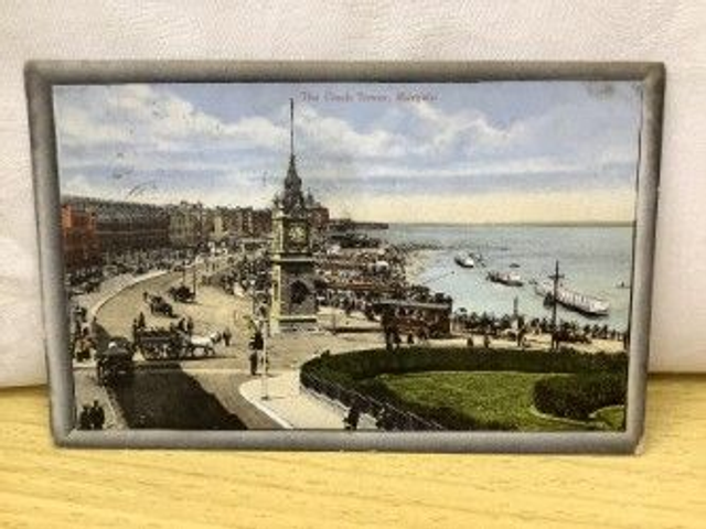 Margate. Kent, The Clock Tower Posted 1913 Excelsior Series C & Co. Postcard. Our Ref no. R90 £2.50