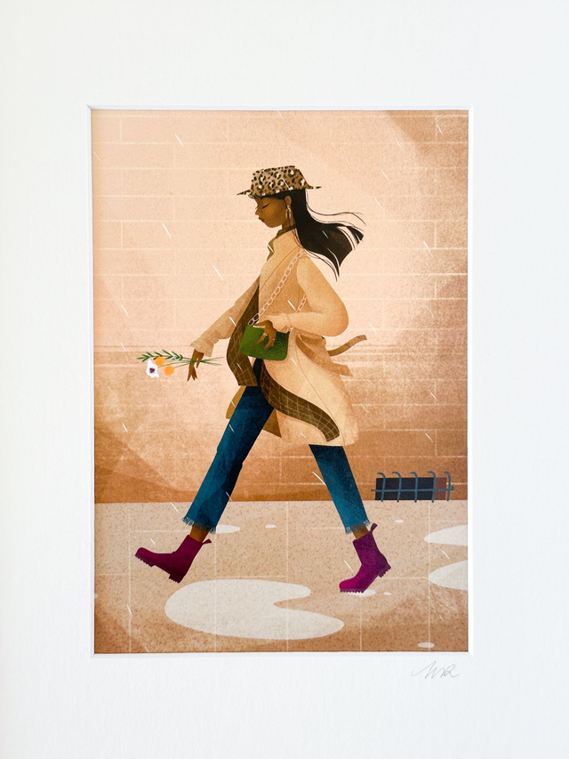 Affiche Passante sous la pluie