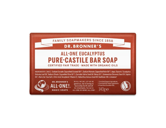 [Dr. Bronner's] Zeepblok - Pure Castile - Eucalyptus