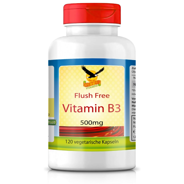 Get UP - Vitamin B3 Niacinamid a 500mg, 120 veg. Kapseln