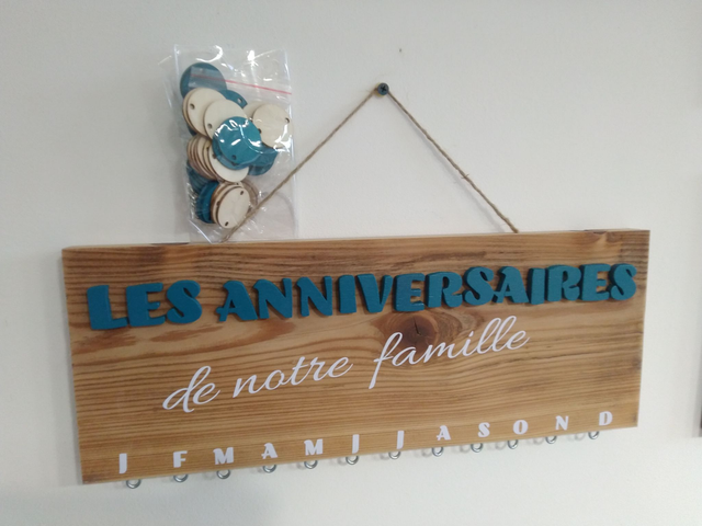 Calendrier perpétuel d&#039;anniversaire version &quot;rustique&quot;